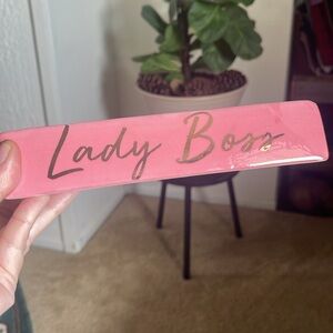 Lady Boss Desk Sign